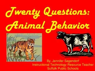Twenty Questions: Animal Behavior
