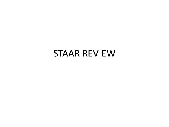 staar review