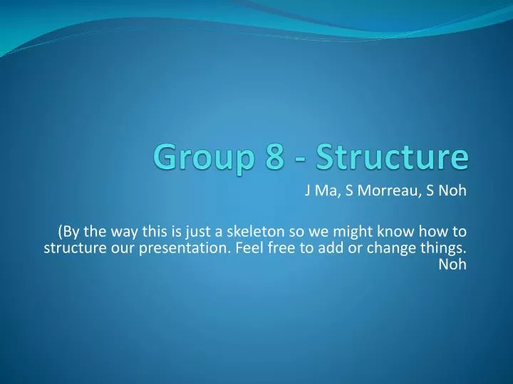 group 8 structure