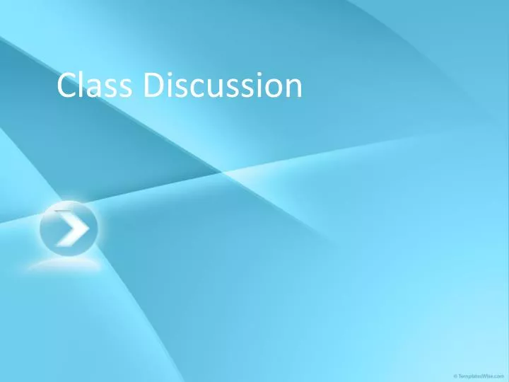 class discussion