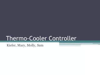 Thermo-Cooler Controller