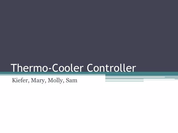 thermo cooler controller