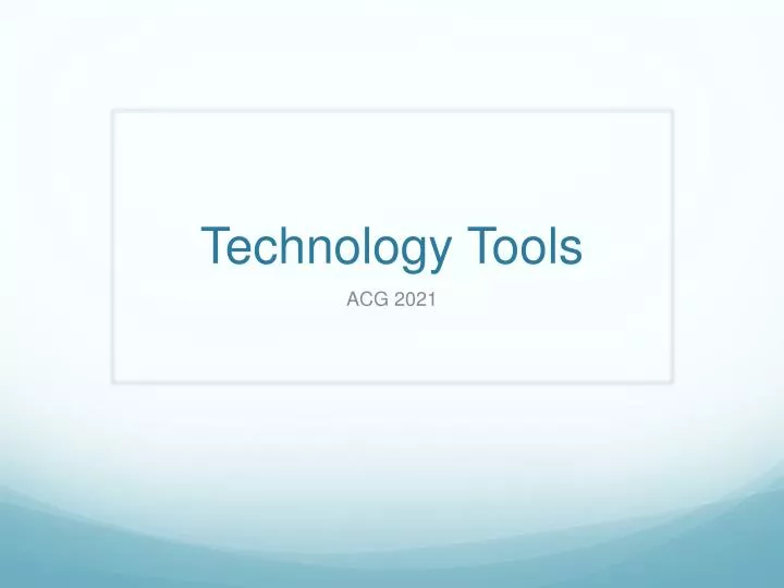 technology tools