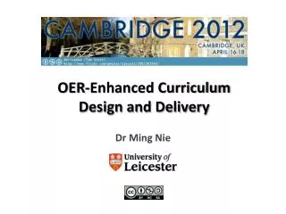 OER-Enhanced Curriculum Design and Delivery
