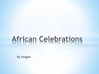 African Celebrations