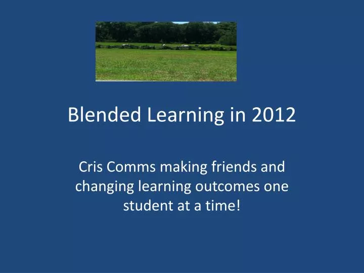 blended learning in 2012