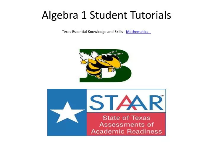 algebra 1 student tutorials texas essential knowledge and skills mathematics
