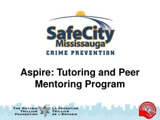 Aspire: Tutoring and Peer Mentoring Program