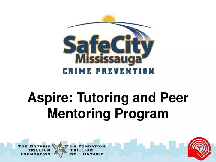 aspire tutoring and peer mentoring program