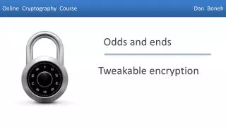 Tweakable encryption