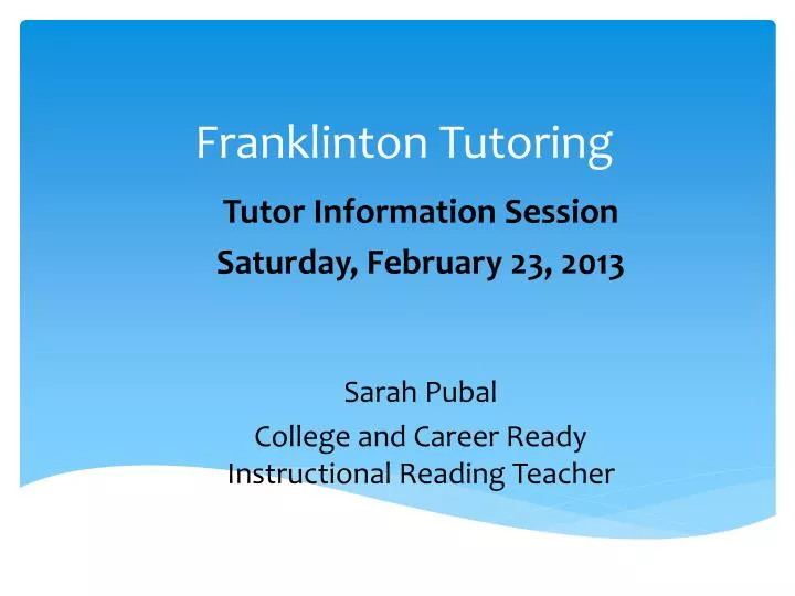franklinton tutoring