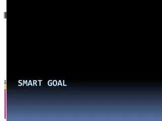 SMART Goal