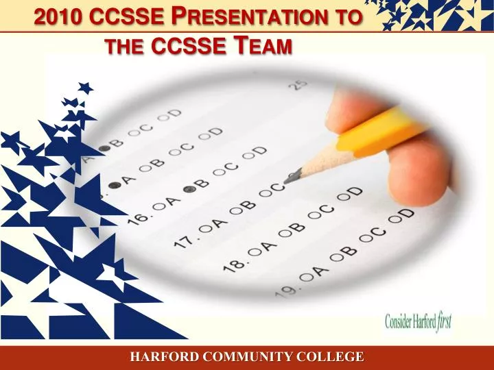 2010 ccsse presentation to the ccsse team