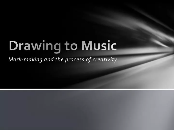 drawing to music