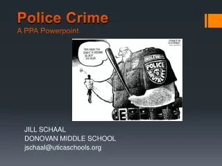 Police Crime A PPA Powerpoint