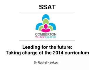 Leading for the future: Taking charge of the 2014 curriculum
