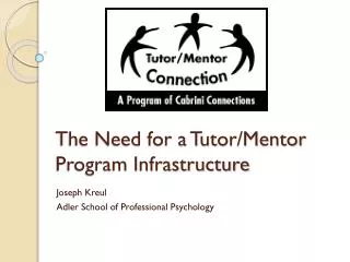 The Need for a Tutor/Mentor Program Infrastructure