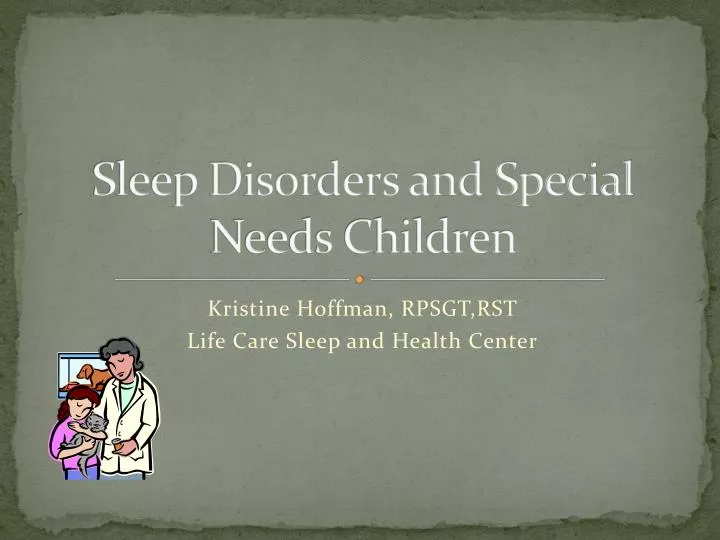 sleep disorders and special needs children