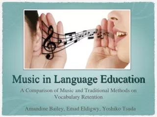 Music in Language Education