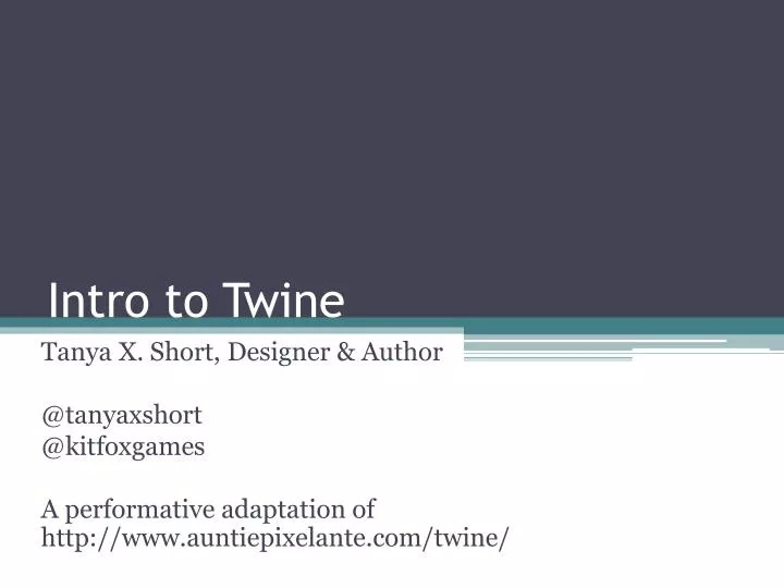 intro to twine