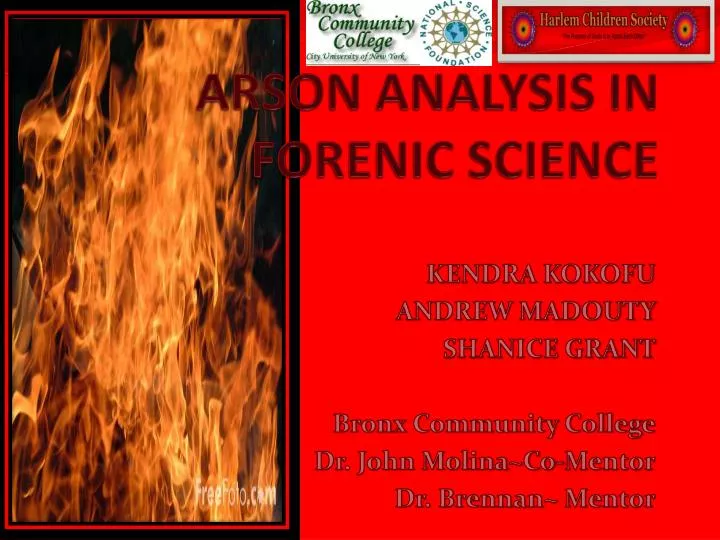arson analysis in forenic science