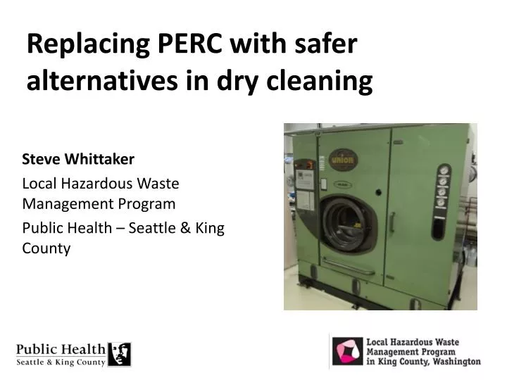 replacing perc with safer alternatives in dry cleaning