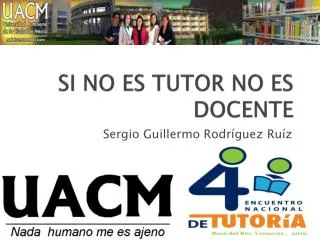 si no es tutor no es docente