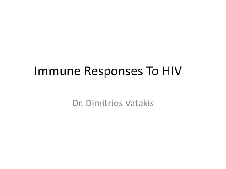 immune responses to hiv