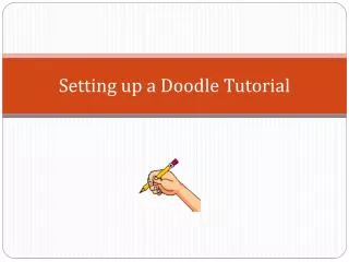 Setting up a Doodle Tutorial