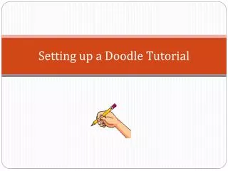 setting up a doodle tutorial