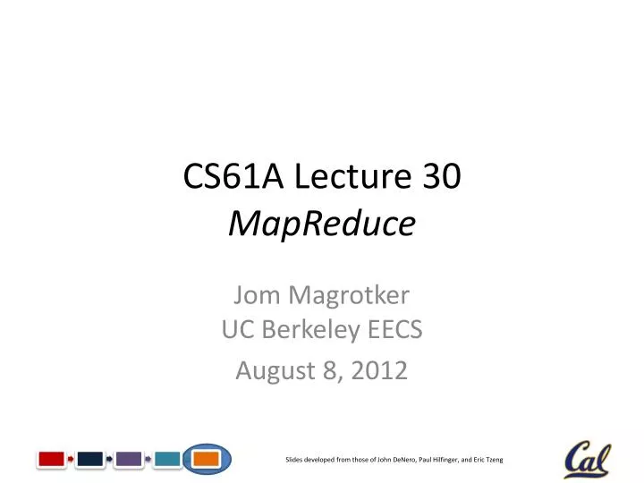 cs61a lecture 30 mapreduce