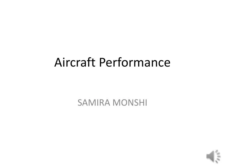 aircraft performance