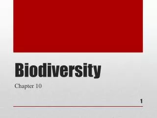 Biodiversity