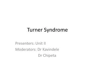 Turner Syndrome