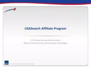 USASearch Affiliate Program