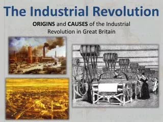 The Industrial Revolution Origins and Causes of the Industrial Revolution in Great Britain