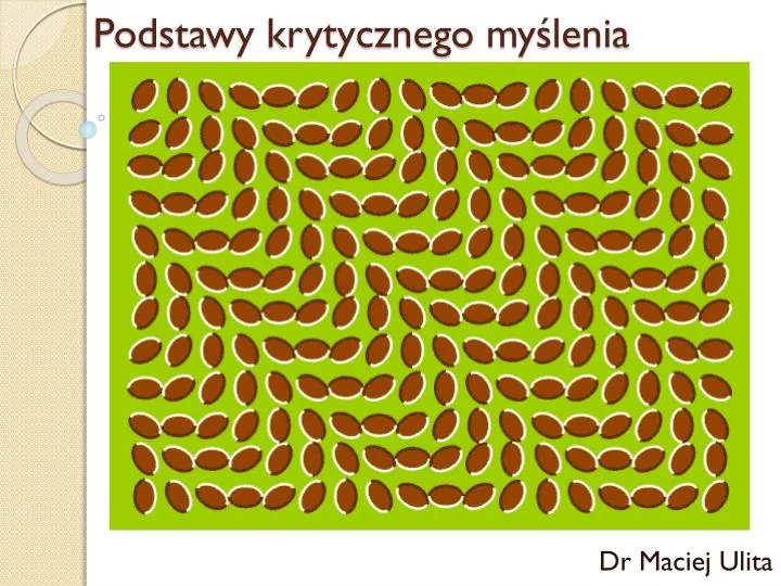 podstawy krytycznego my lenia