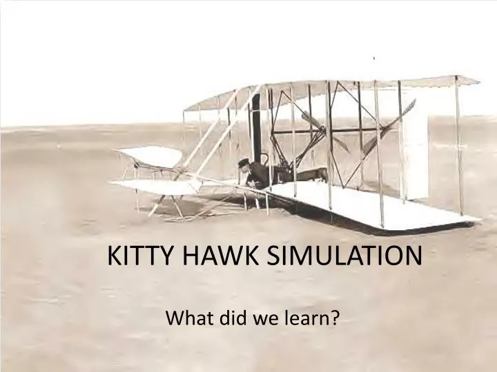 kitty hawk simulation