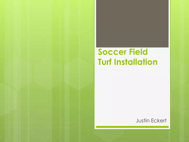 soccer field turf installation