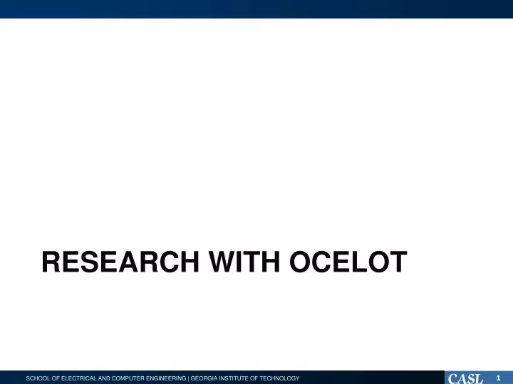 research with ocelot