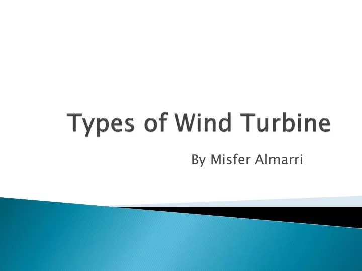 types of w ind turbine