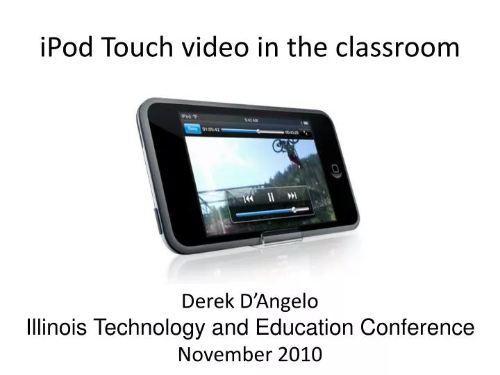 ipod touch video in the classroom