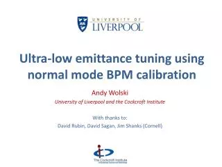 Ultra-low emittance tuning using normal mode BPM calibration