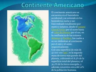 continente americano