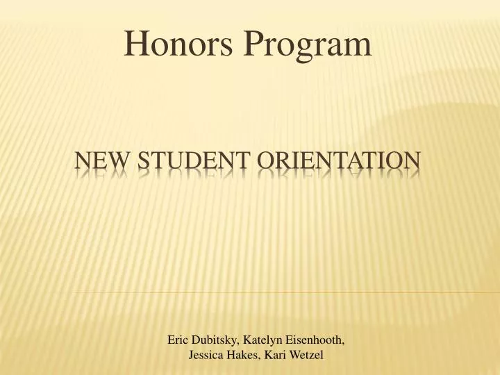 honors program