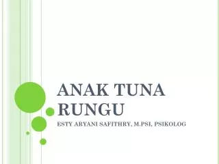 anak tuna rungu