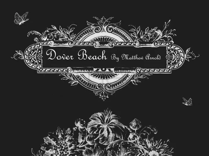 dover beach by matthew arnold