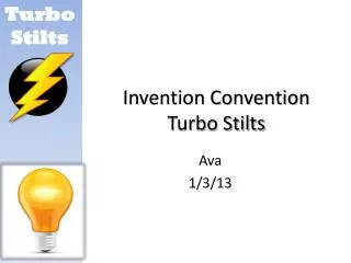 Invention Convention Turbo Stilts