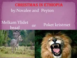 CHRISTMAS IN ethiopia