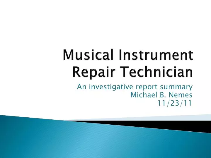 musical instrument repair technician